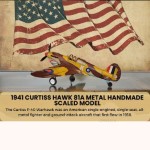 AJ118 1941 Curtiss Hawk 81A Metal Handmade Scaled Model 